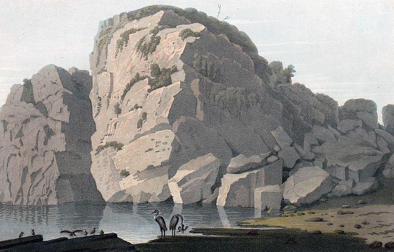 John William Edy Rock near Krageroe Germany oil painting art